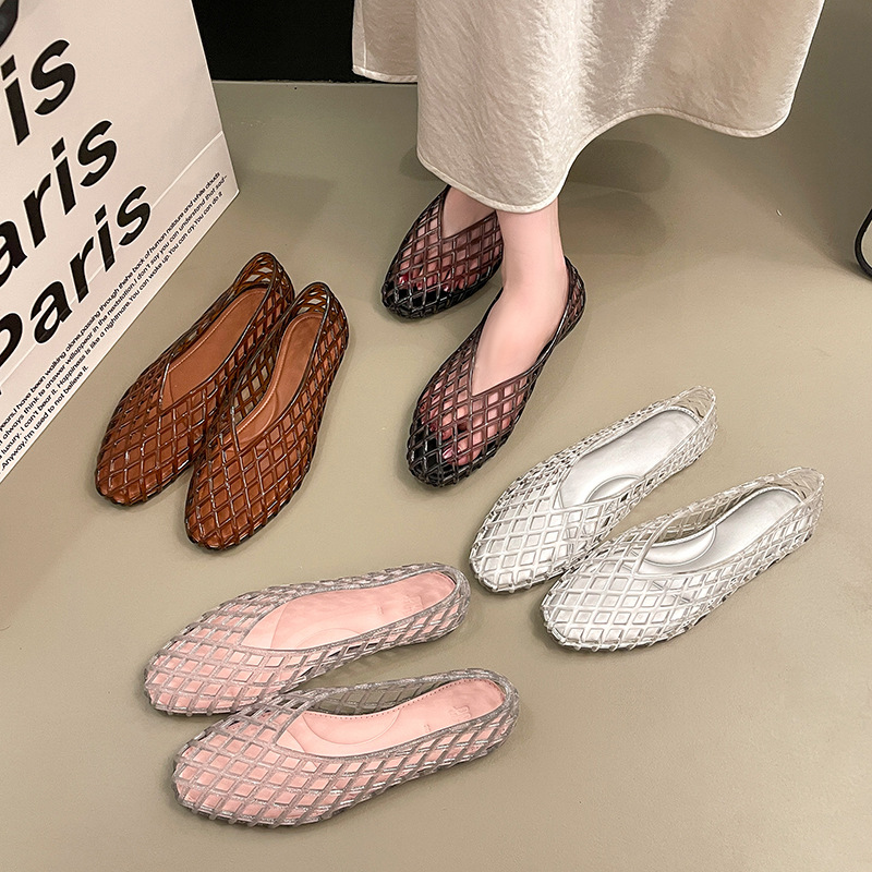 omens Summer Flat Jelly Sandal - Crystal Mesh Fabric review and price