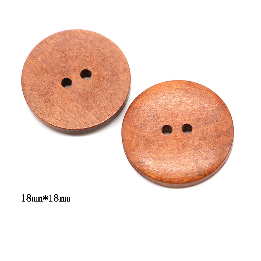 10pcs 18mm Round Wooden Button - Embellishments For Scrapbooking review and price