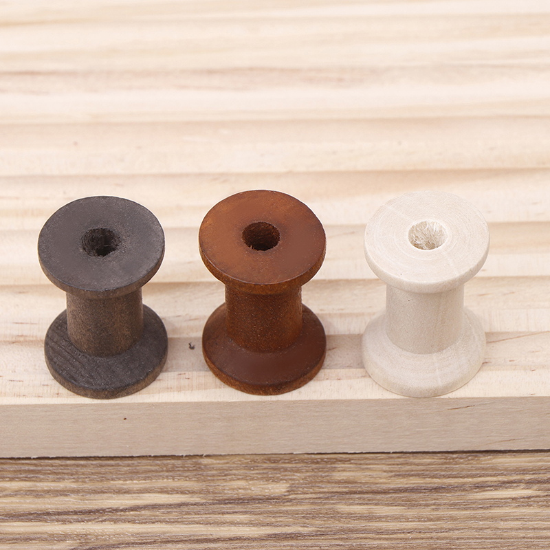 10Pc Vintage Wooden Spools DIY - Organza Ribbon Spool review and price