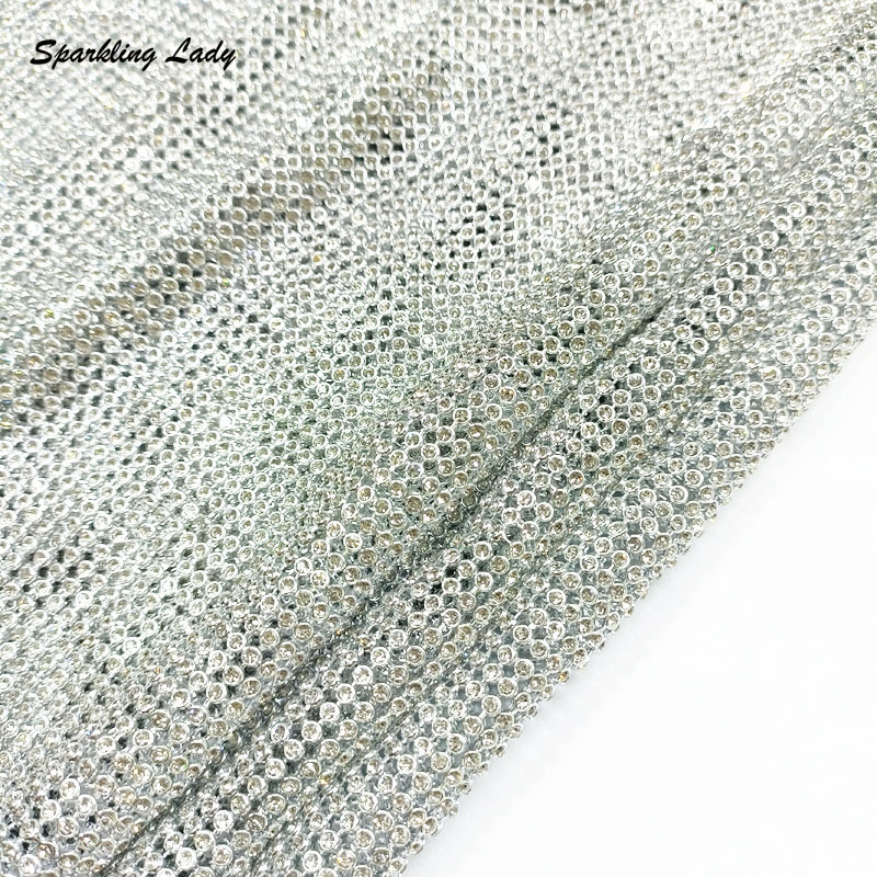 3MM Fashion Metal Rhinestone F - Crystal Mesh Fabric review and price