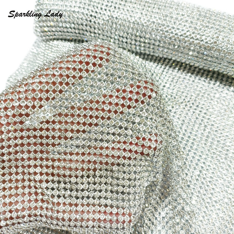 3MM Fashion Metal Rhinestone F - Crystal Mesh Fabric review and price