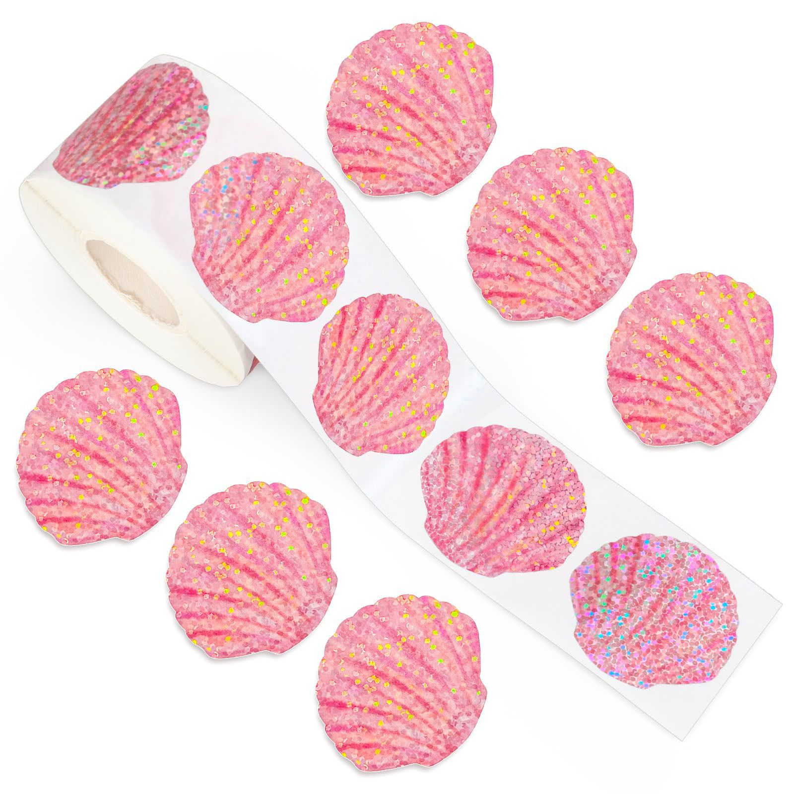 500 Pcs Summer Seashell Sticke - Glitter Vinyl Roll review and price