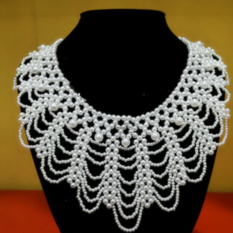 New Pearl Beaded Lace Trim Col - Beaded Trim Fringe review and price