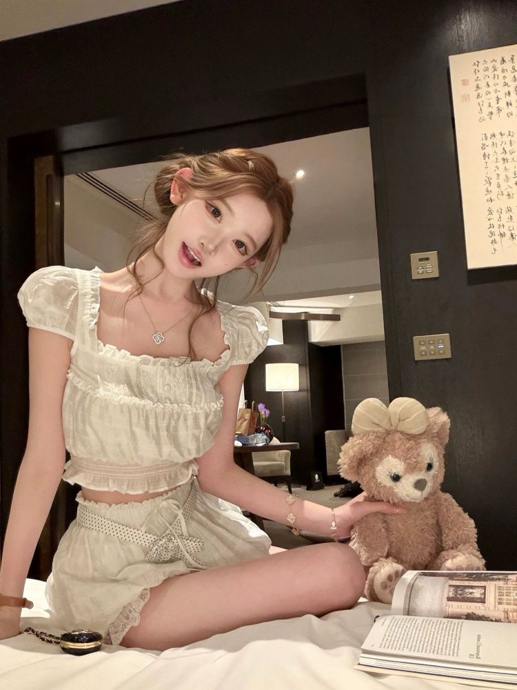 Summer Coquette Sweet 2 Piece  - Elastic Lace Trim review and price
