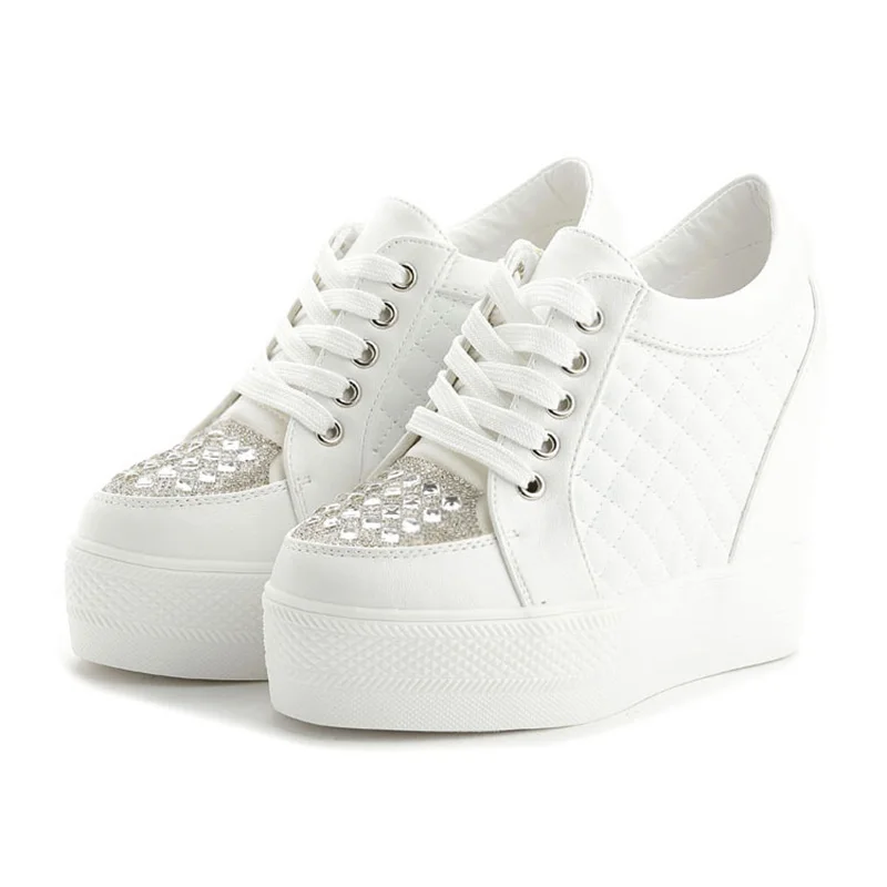 Fashion Sneakers Women Platfor - Crystal Mesh Fabric review and price