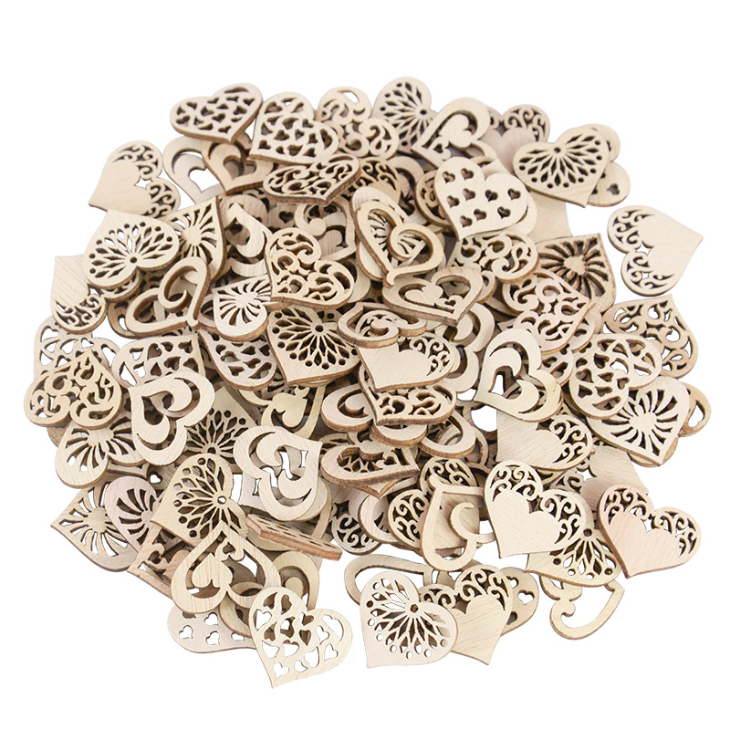 50/100pcs Hollowed Heart Patte - Embellishments For Scrapbooking review and price