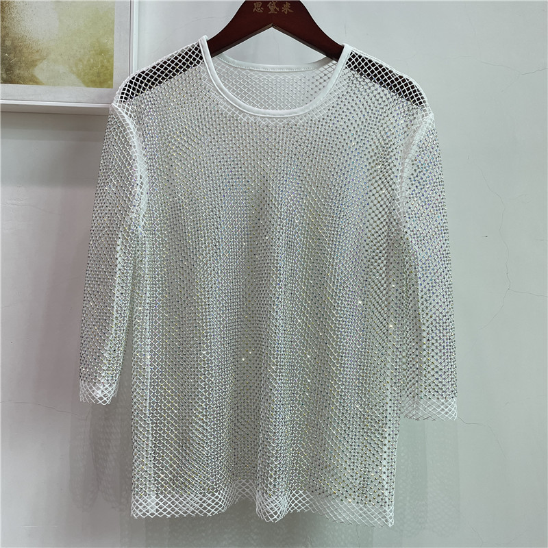 ColorShiny Diamonds  Electric  - Crystal Mesh Fabric review and price