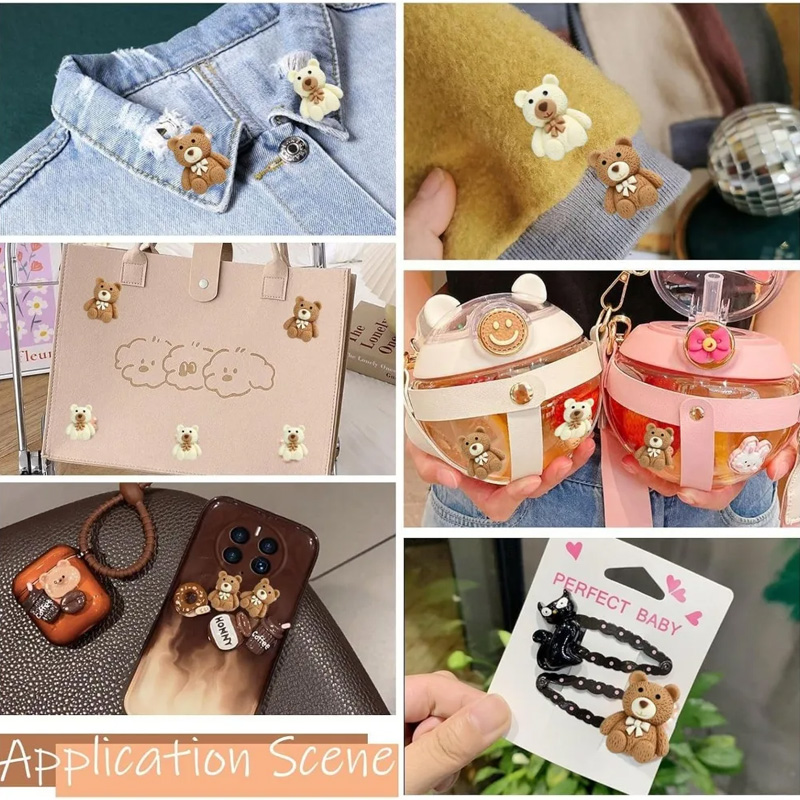10/30/50pcs Resin Teddy Bear C - Embellishments For Scrapbooking review and price