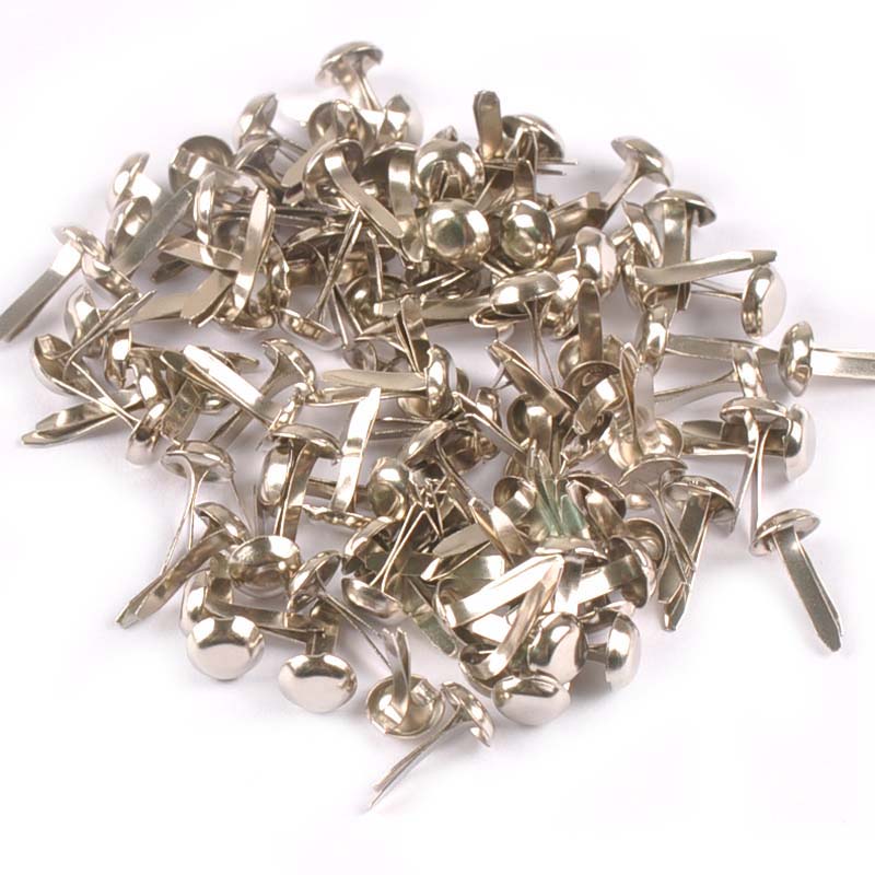 100Pcs Mix Round Brads Silver/ - Embellishments For Scrapbooking review and price